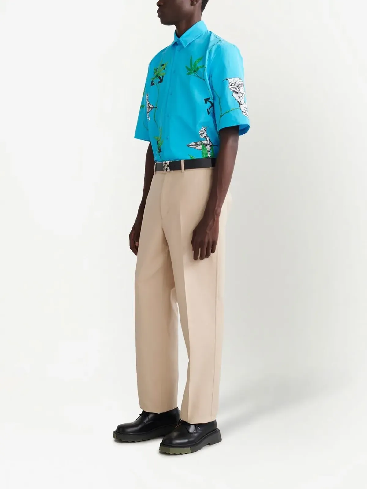 Off-White コットン テーラードパンツ - 画像3