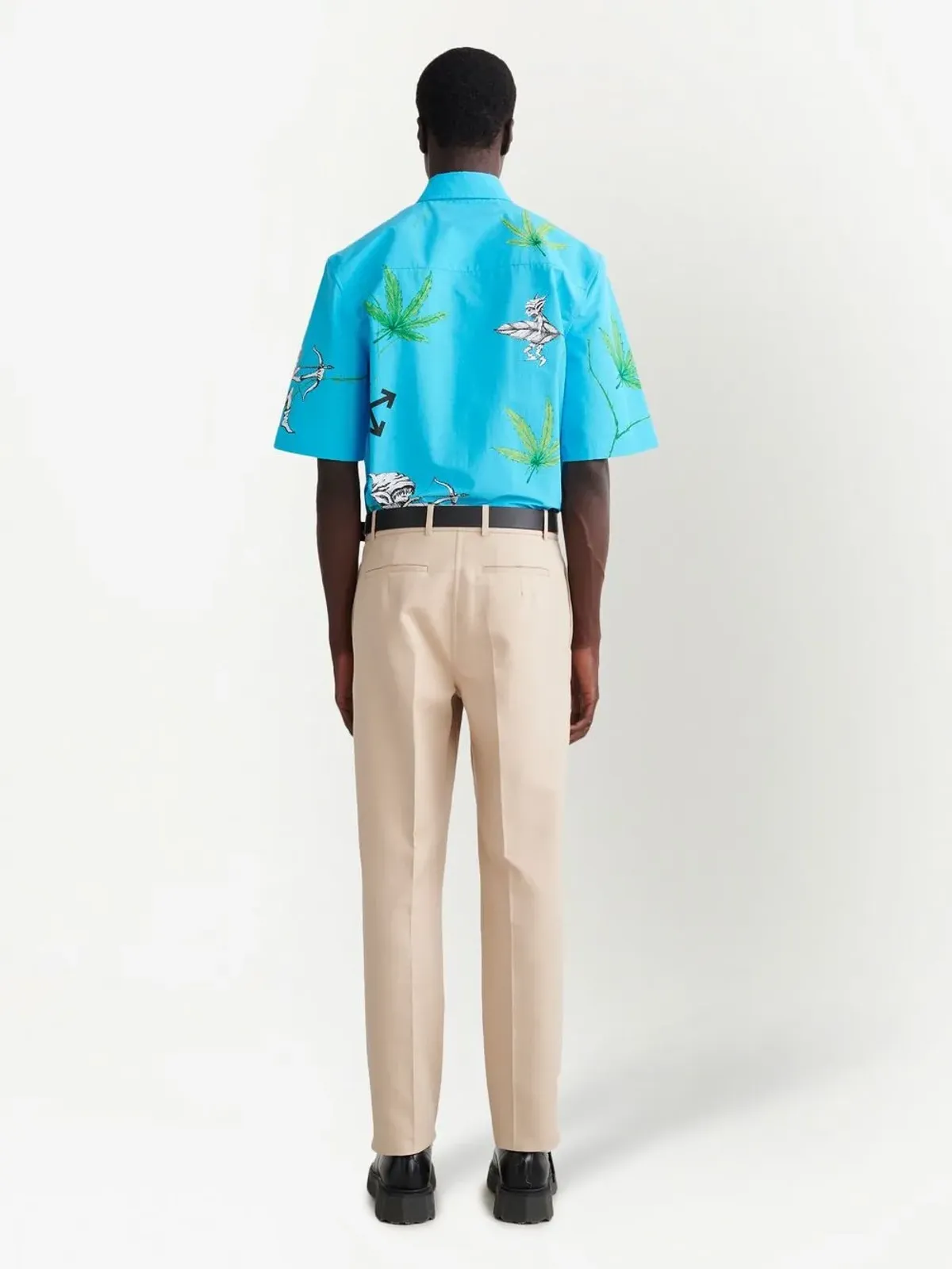 Off-White コットン テーラードパンツ - 画像4