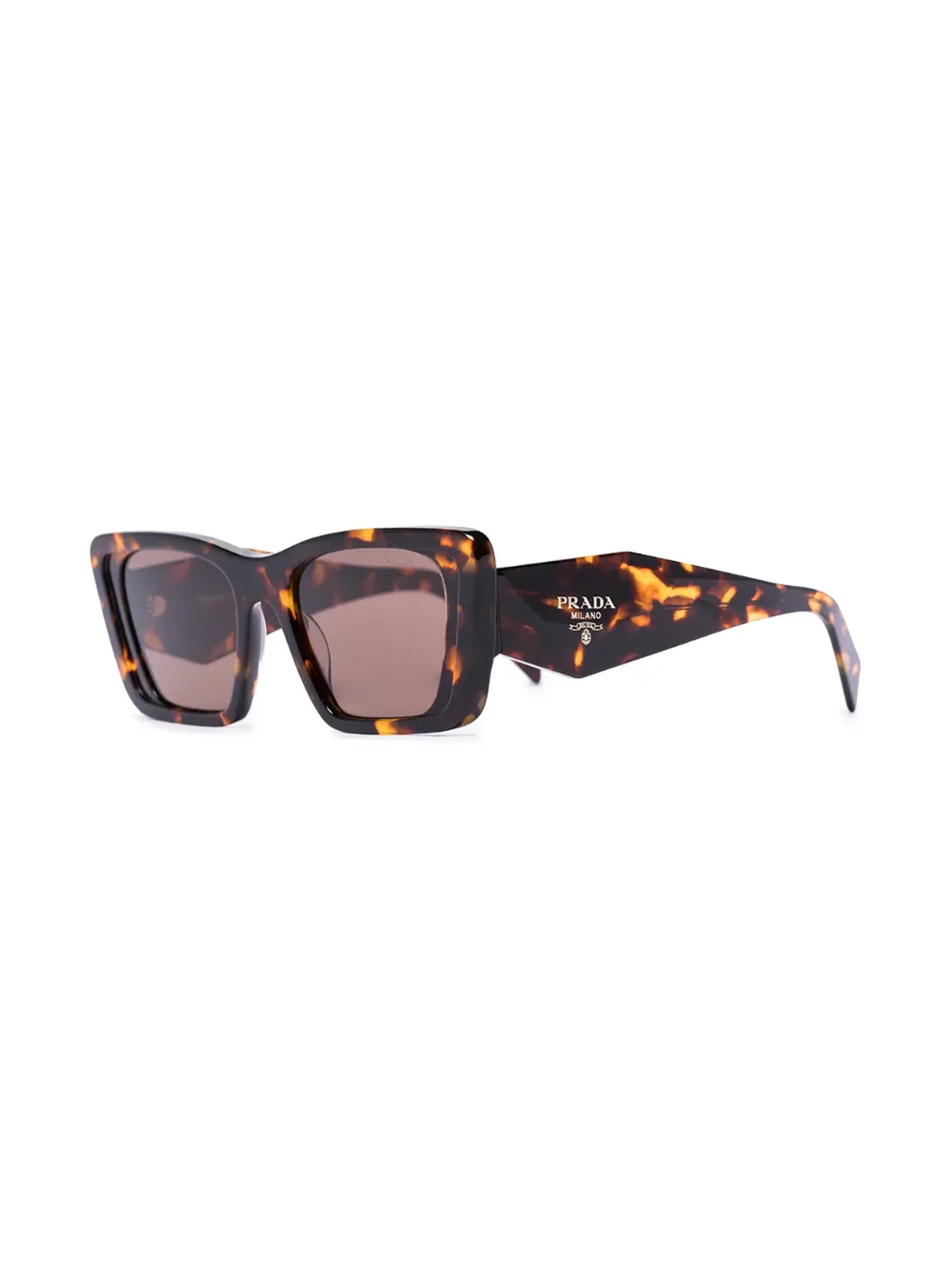Prada Eyewear オーバーサイズ レクタンギュラーフレーム サングラス - 画像3