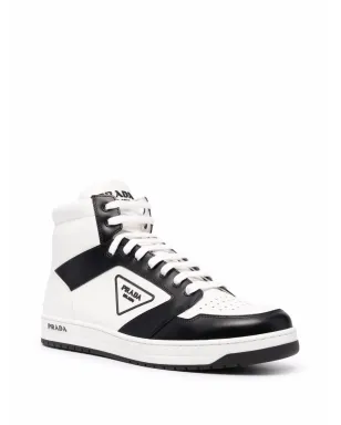 Prada triangle-logo contrast-trim sneakers - サムネイル2