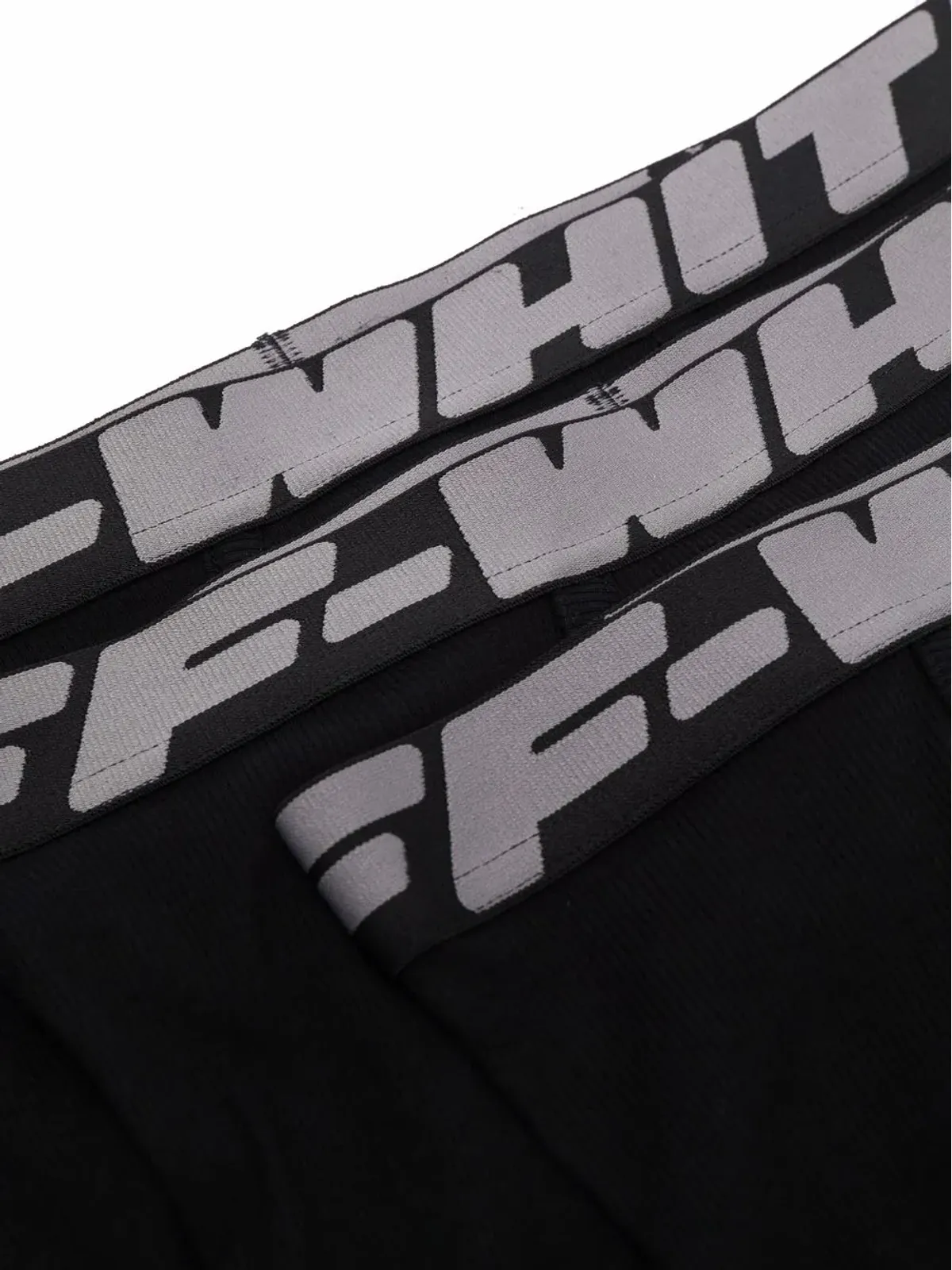 Off-White ロゴ入りウエストバンド ボクサーパンツ（3パック） - ブラック - 画像4