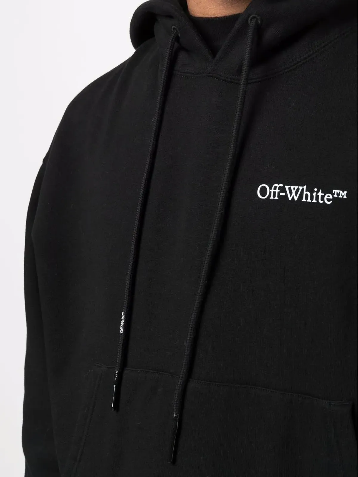 Off-White カラヴァッジョ・クラウンプリント・フーディ（ブラック） - 画像5