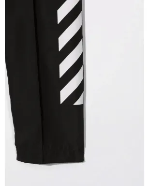 Off-White Kids Diag-print トラウザーズ - サムネイル3