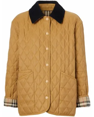Burberry コーデュロイ襟 ダイヤモンドキルティングジャケット - サムネイル1