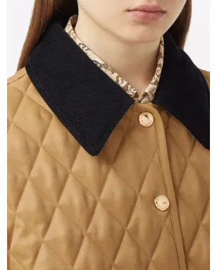 Burberry コーデュロイ襟 ダイヤモンドキルティングジャケット - サムネイル5