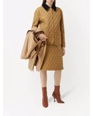 Burberry コーデュロイ襟 ダイヤモンドキルティングジャケット - サムネイル2