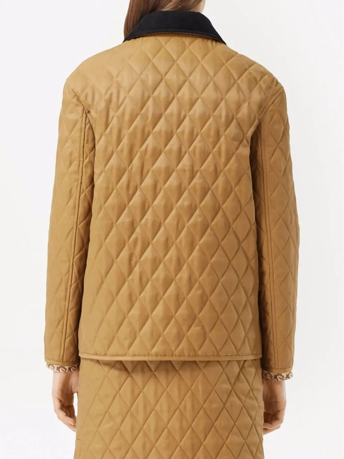 Burberry コーデュロイ襟 ダイヤモンドキルティングジャケット - 画像4