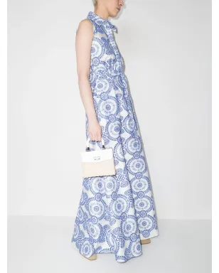 Borgo De Nor Paloma broderie-anglaise maxi shirtdress - サムネイル4