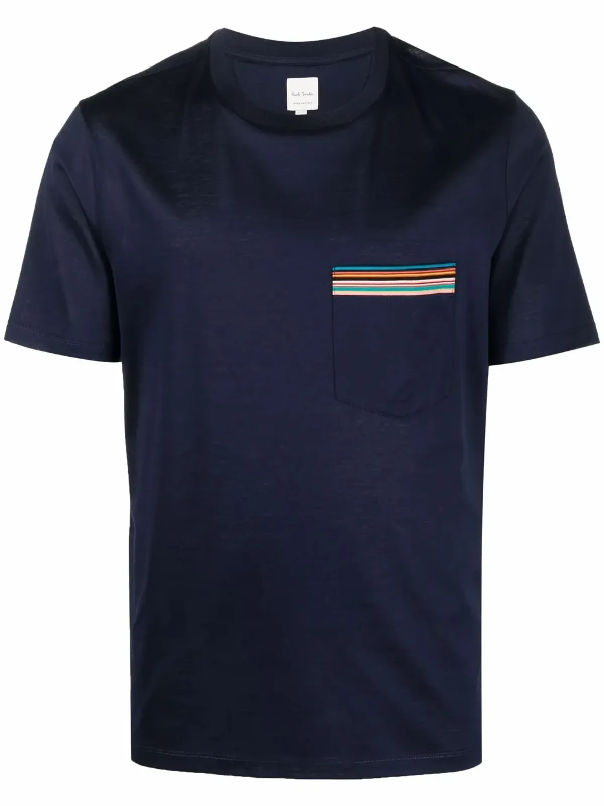 Paul Smith pocket cotton T-shirt - Blue - 画像1