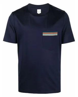 Paul Smith pocket cotton T-shirt - Blue - サムネイル1