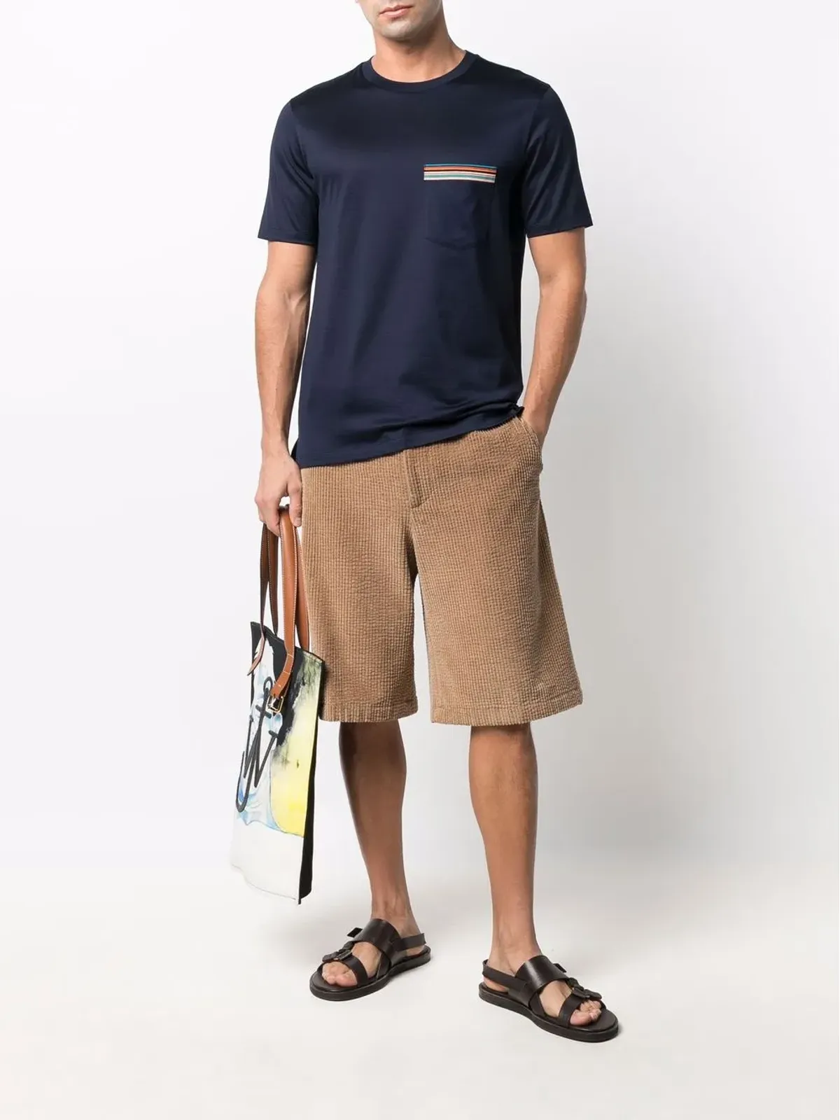 Paul Smith pocket cotton T-shirt - Blue - 画像2