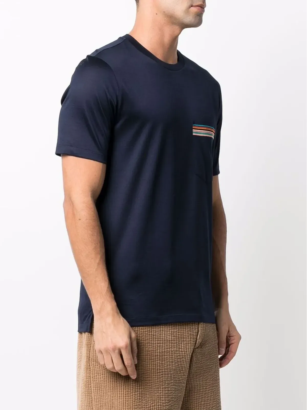 Paul Smith pocket cotton T-shirt - Blue - 画像3