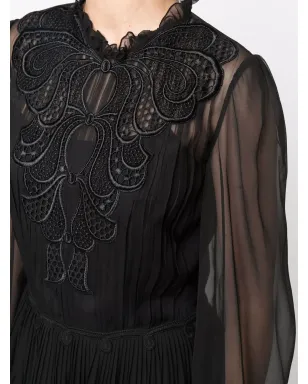 Alberta Ferretti シアーレースディテールドレス - サムネイル5