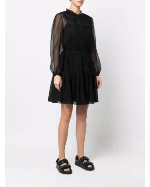 Alberta Ferretti シアーレースディテールドレス - サムネイル3