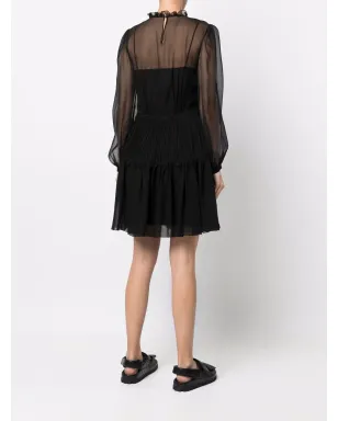 Alberta Ferretti シアーレースディテールドレス - サムネイル4