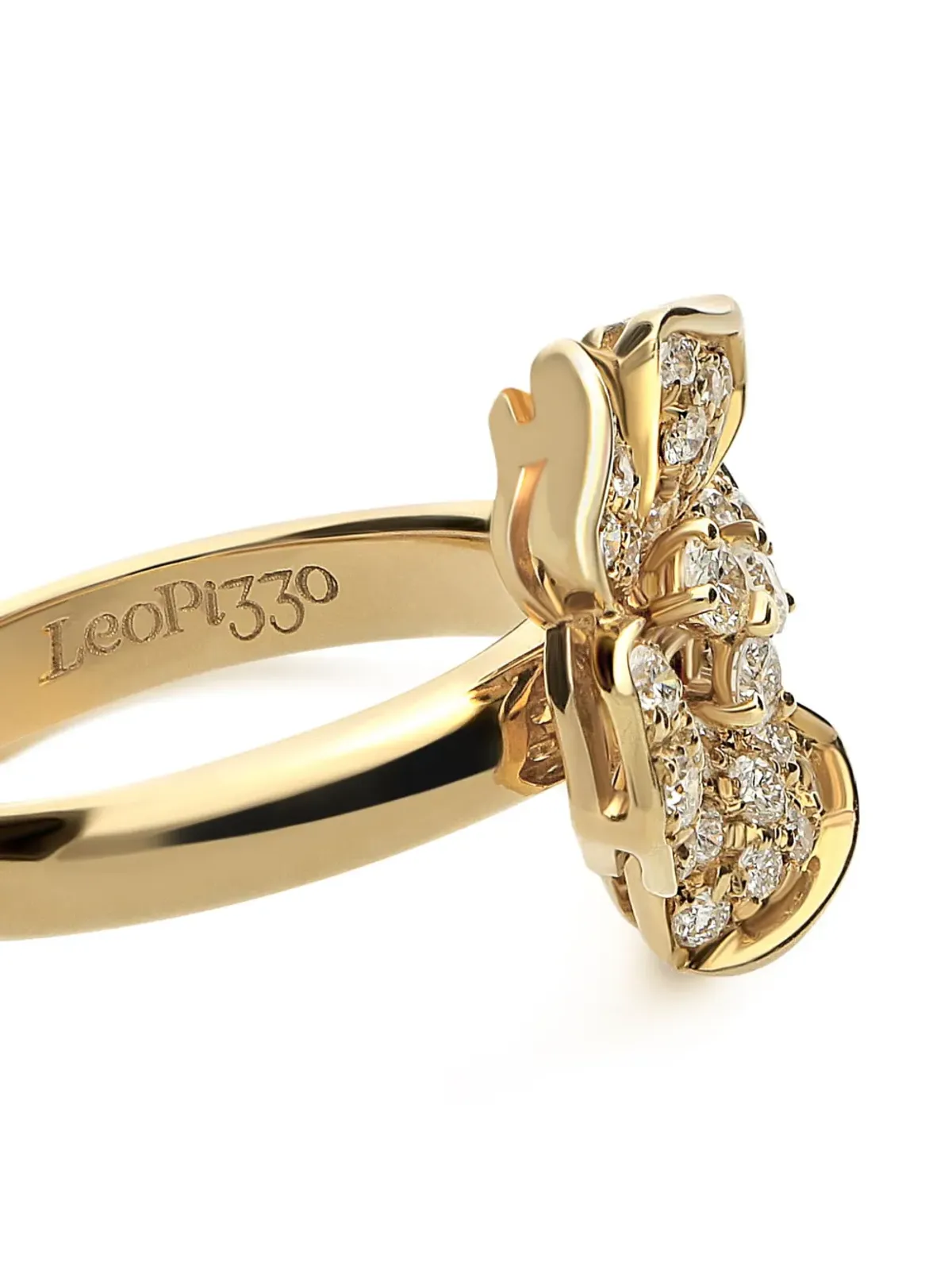 LEO PIZZO 18kt イエローゴールド ダイヤモンドリング - 画像3