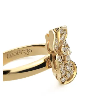LEO PIZZO 18kt イエローゴールド ダイヤモンドリング - サムネイル3
