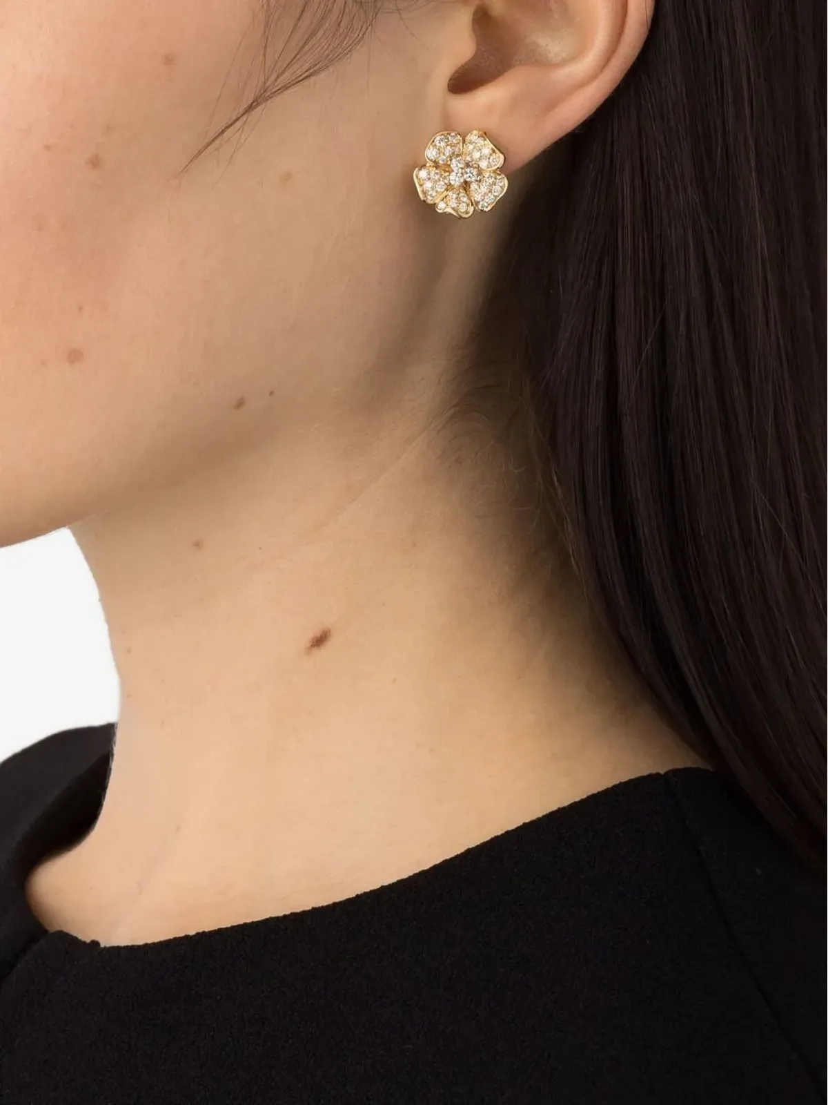 LEO PIZZO フローラ ダイヤモンド ピアス - 画像2
