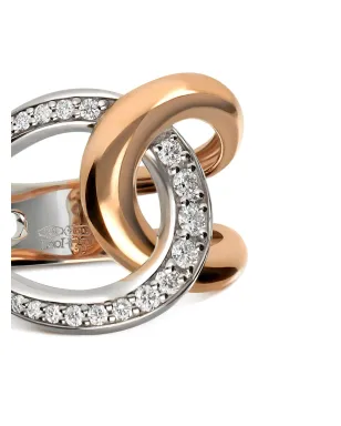LEO PIZZO 18kt red and white gold Cheek to Cheek ダイヤモンド リング - サムネイル3
