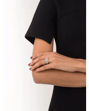 LEO PIZZO 18金ホワイトゴールド グルメット ダイヤモンドリング - サムネイル4