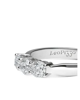 LEO PIZZO 18ktホワイトゴールド トリロジーダイヤモンドリング - サムネイル4