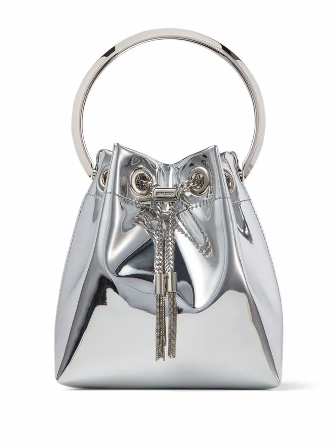 Jimmy Choo Jimmy Choo Bon Bon メタリック風バケットバッグ - シルバーの商品画像