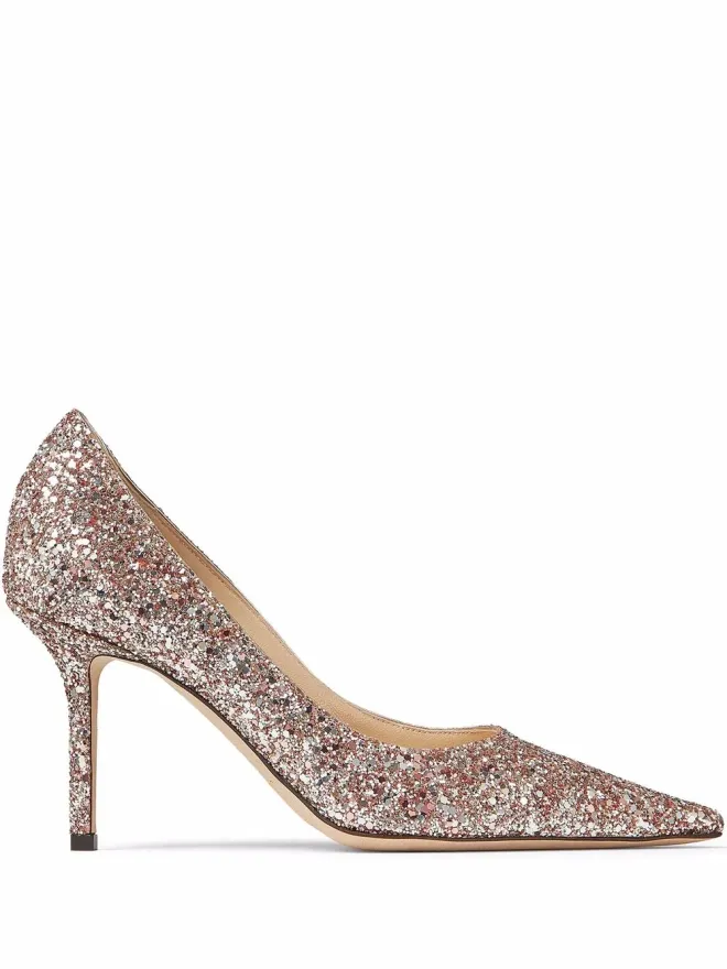 Jimmy Choo Jimmy Choo Love 85mm グリッターディテール パンプスの商品画像
