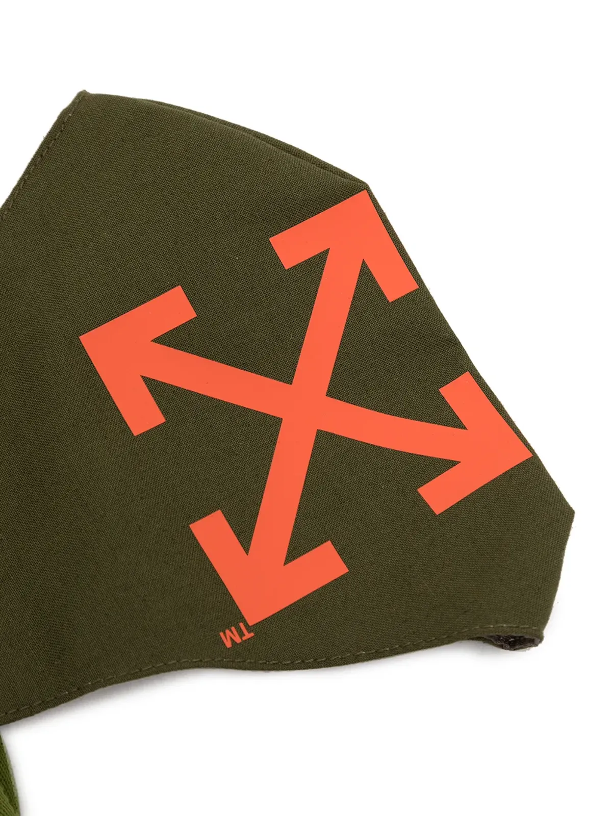 Off-White Arrows printed face mask - Brown - 画像3