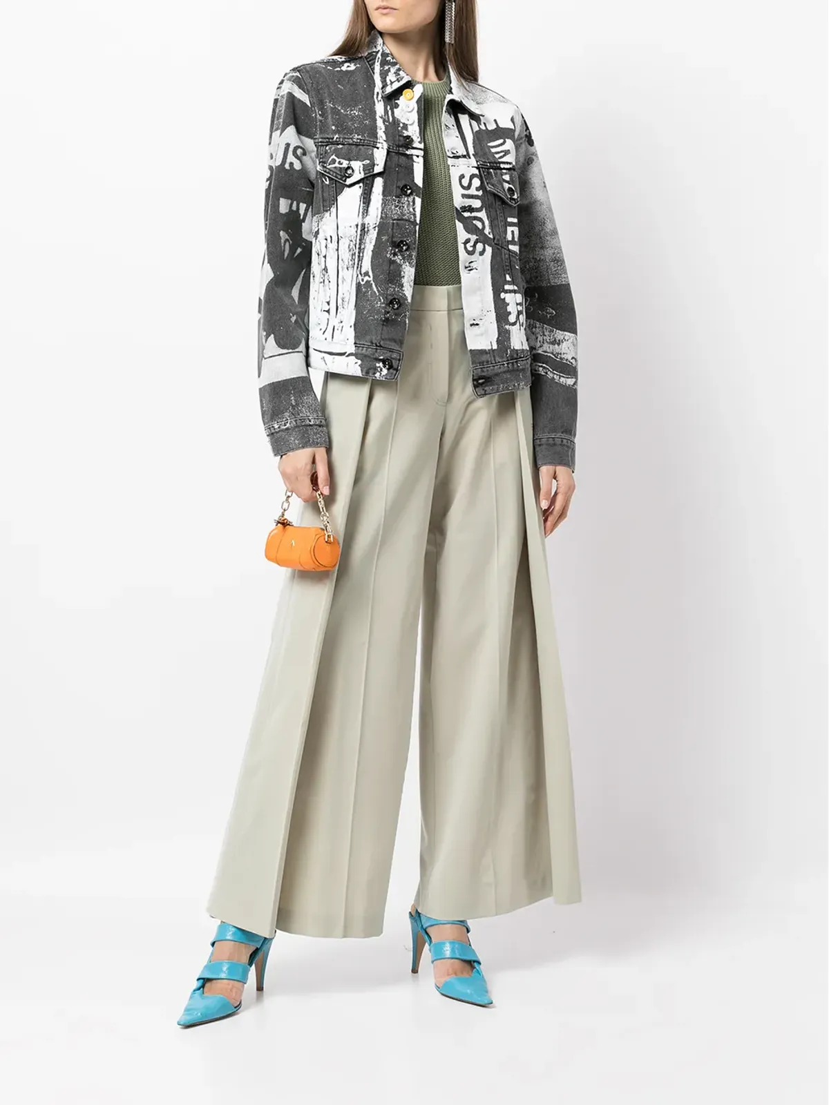 Off-White サイドプリーツパネルドパンツ - 画像2