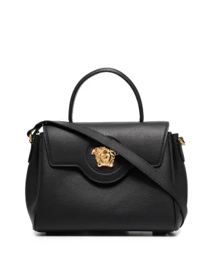 Versace La Medusa レザー ハンドバッグ - ブラック - サムネイル1