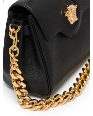 Versace La Medusa レザー ハンドバッグ - ブラック - サムネイル5