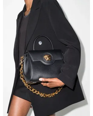 Versace La Medusa レザー ハンドバッグ - ブラック - サムネイル2