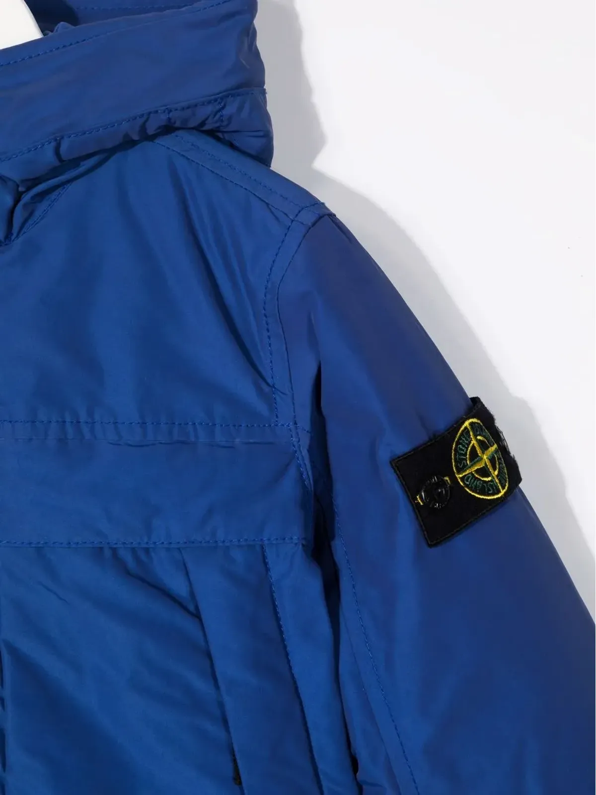 Stone Island Junior ロゴパッチ袖ジャケット - 画像3
