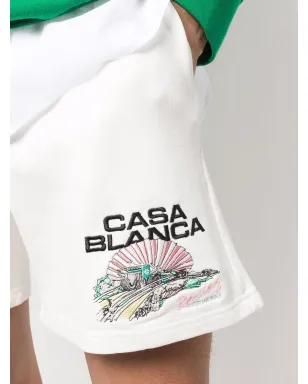 Casablanca 刺繍ロゴ入りスウェットショーツ - サムネイル5