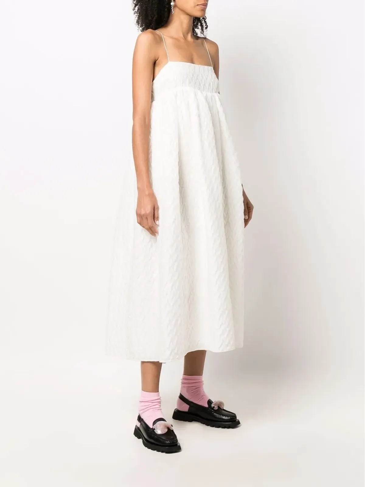 Cecilie Bahnsen Bethプリッセ エンパイアラインドレス - 画像3