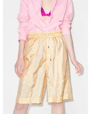 ISABEL MARANT ライオラ ドローストリングウエスト バミューダショーツ - イエロー - サムネイル2