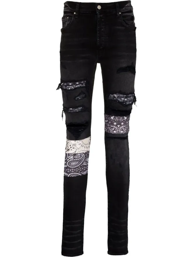AMIRI AMIRI バンダナ柄スキニージーンズの商品画像
