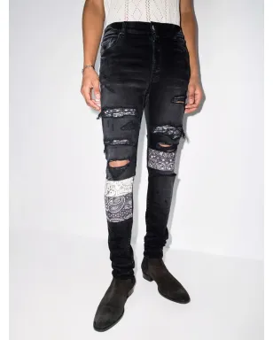 AMIRI バンダナ柄スキニージーンズ - サムネイル2