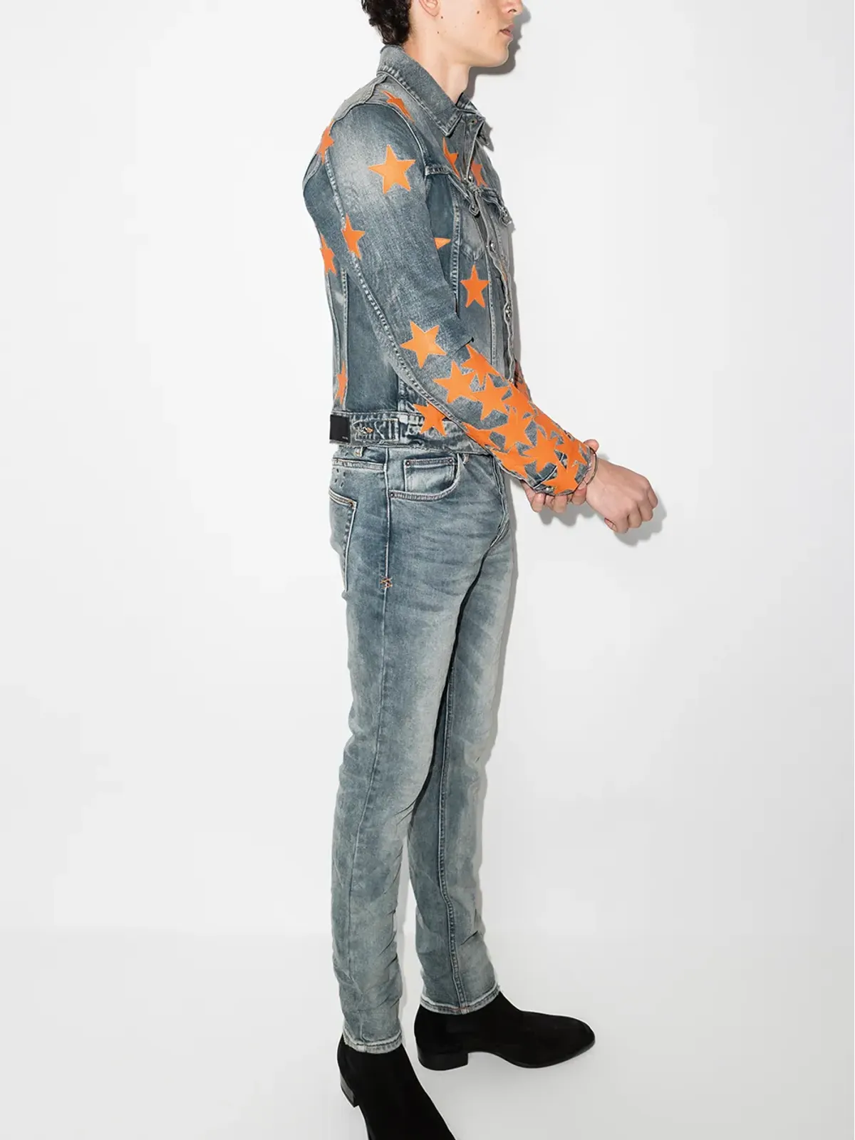 AMIRI CHEMIST STAR TRUCKER デニムジャケット - 画像5