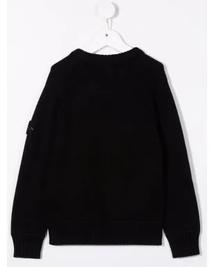 Stone Island Junior ロゴパッチ付きニットジャンパー - サムネイル2