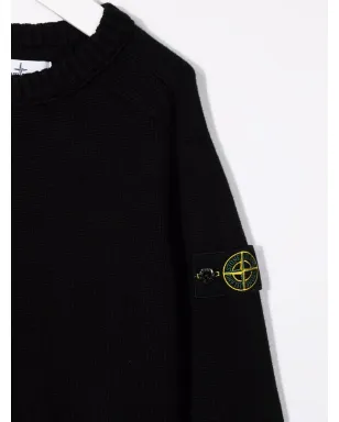 Stone Island Junior ロゴパッチ付きニットジャンパー - サムネイル3