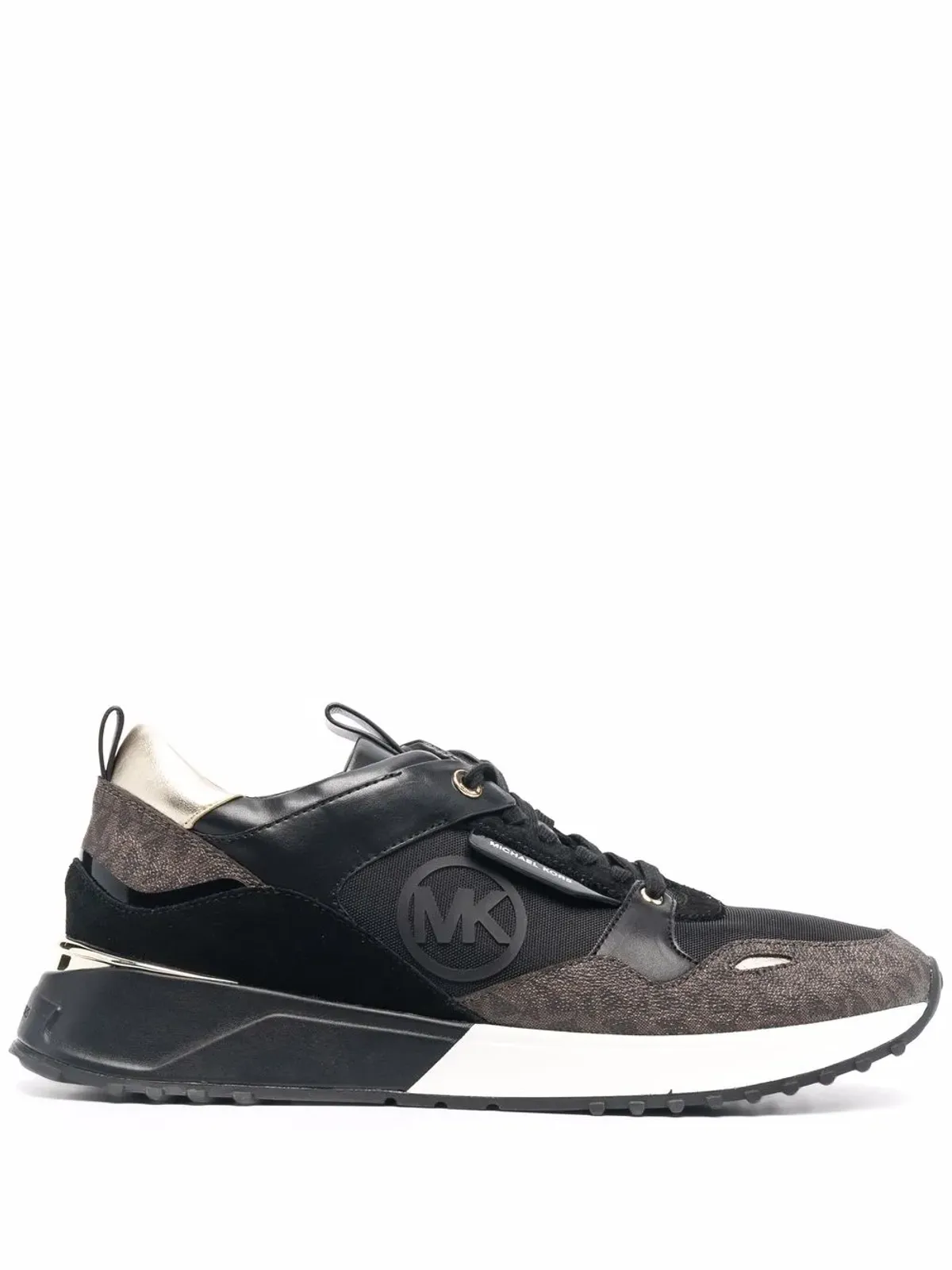 Michael Michael Kors Theoモノグラムプリント ロー-トップスニーカー - 画像1