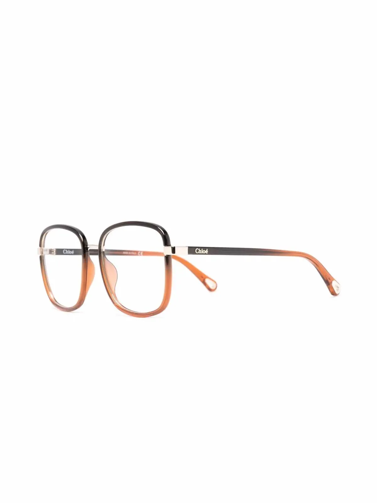Chloé Eyewear oversized-frame glasses - Brown - 画像2