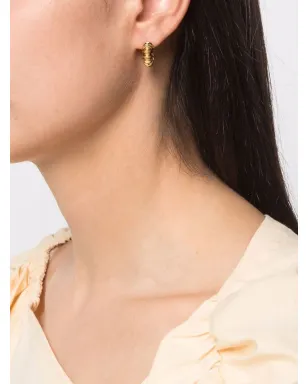 Missoma 小型の爪付きフープピアス - ゴールド - サムネイル2