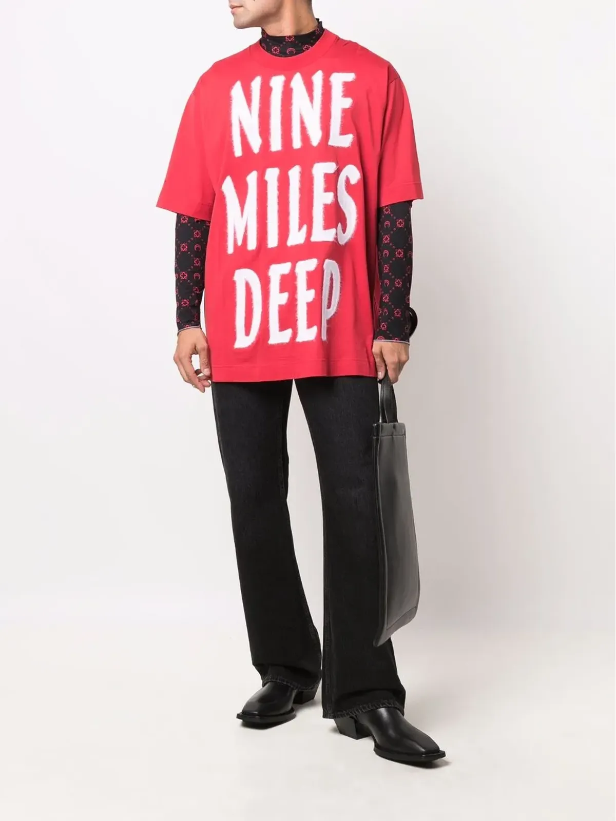 Givenchy スローガンプリント ドロップショルダー Tシャツ - レッド - 画像2