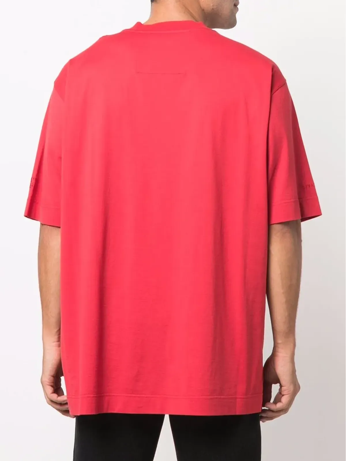 Givenchy スローガンプリント ドロップショルダー Tシャツ - レッド - 画像4