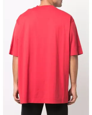 Givenchy スローガンプリント ドロップショルダー Tシャツ - レッド - サムネイル4
