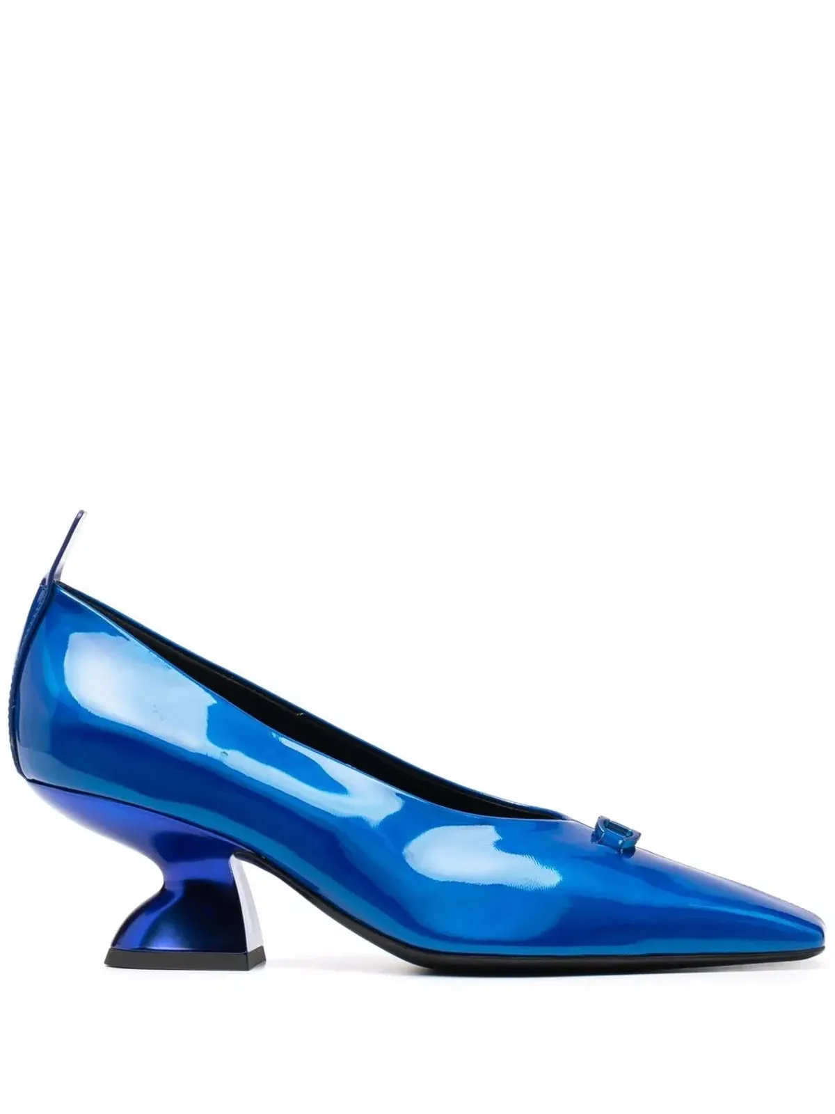 Ferragamo F-heel レザー パンプス ブルー - 画像1