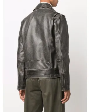 Golden Goose レザーバイカージャケット - サムネイル4