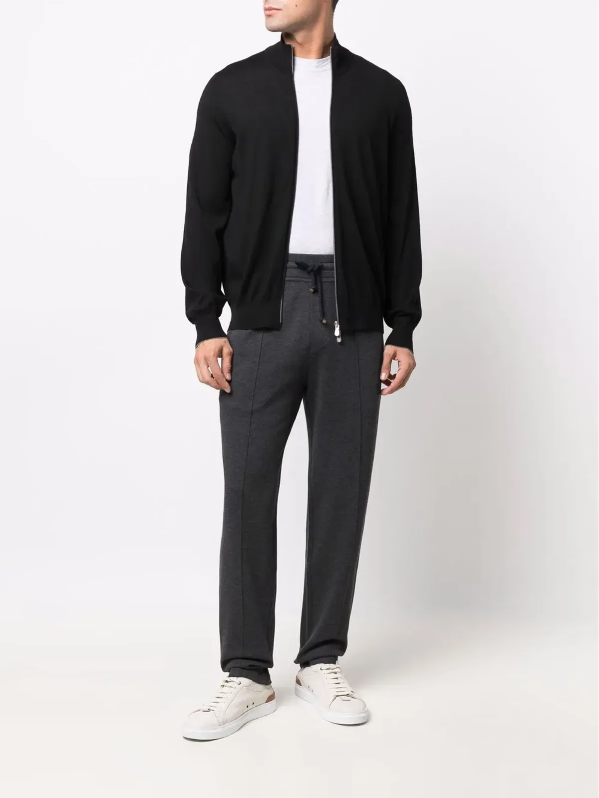 Brunello Cucinelli ジップアップ式ニットカーディガン - 画像2